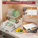[LEVE 2, PAGUE 1] Escorredor de Aço Inox Multifuncional + BRINDE: Kit de Utensílios de Cozinha